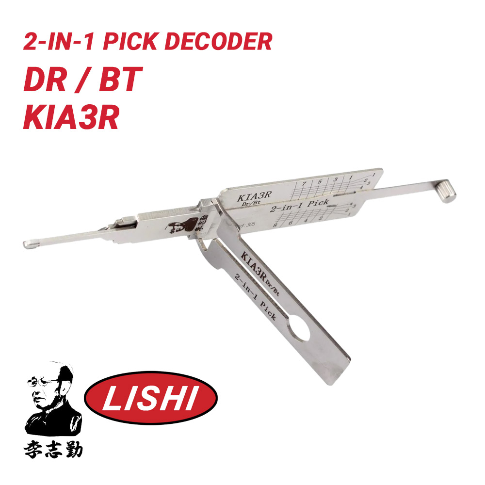 Original Lishi Kia KIA3R KK3 2-in-1 Pick & Decoder Door Trunk