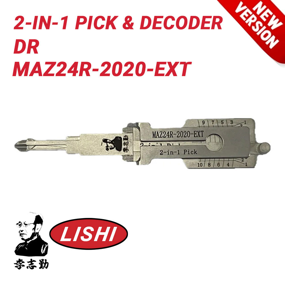 Original Lishi for Mazda MAZ24R-2020-EXT 10 Cut Pick Decoder Door