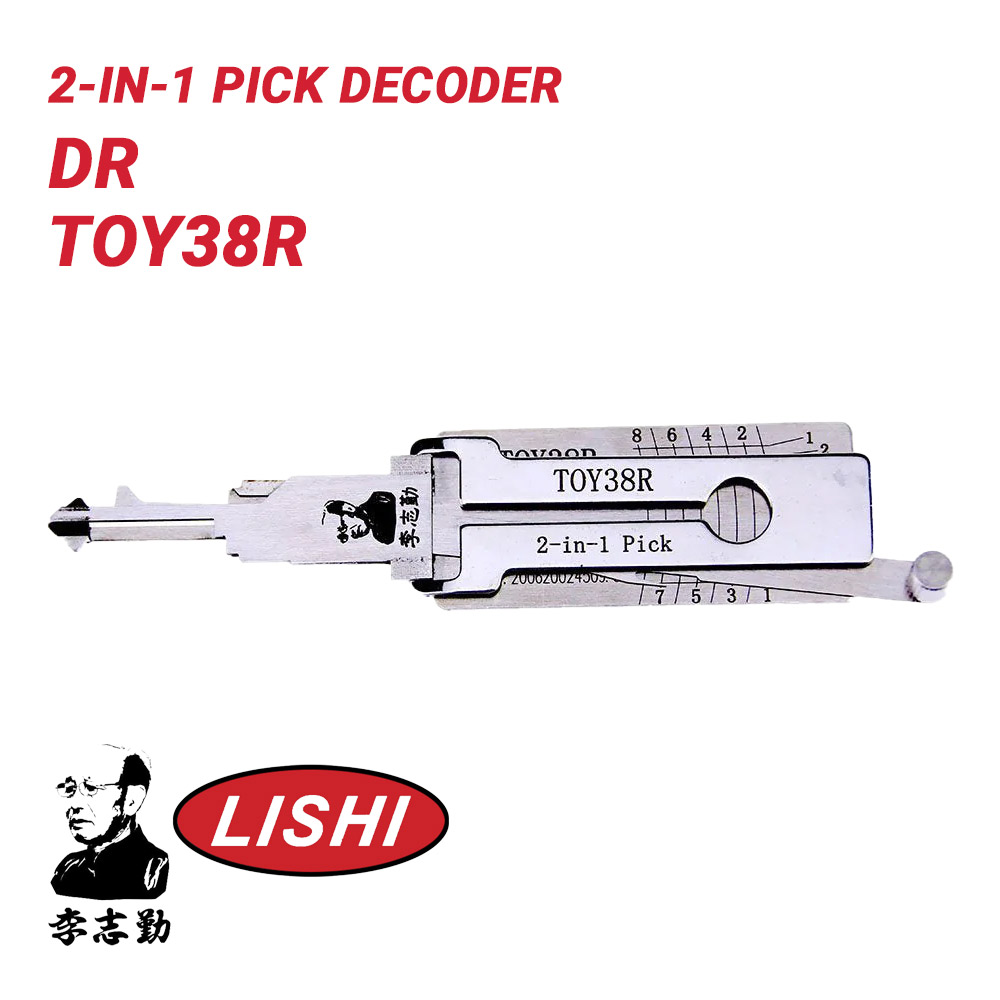 lysiさま Original Lishi for Toyota TOY38R DH4R 2-in-1 Pick Decoder