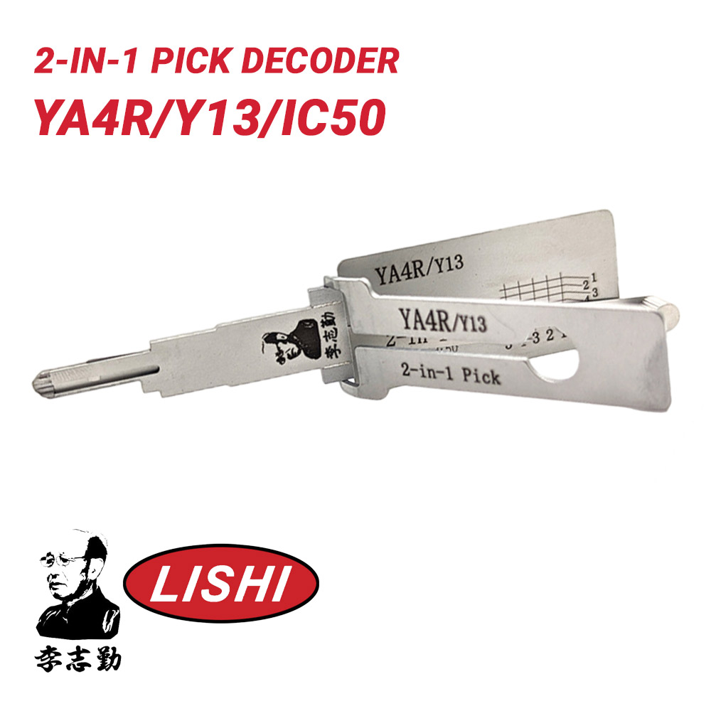 Original Lishi for Mack Trucks, Yale YA4R/Y13/IC50 2-in-1 Pick Decoder