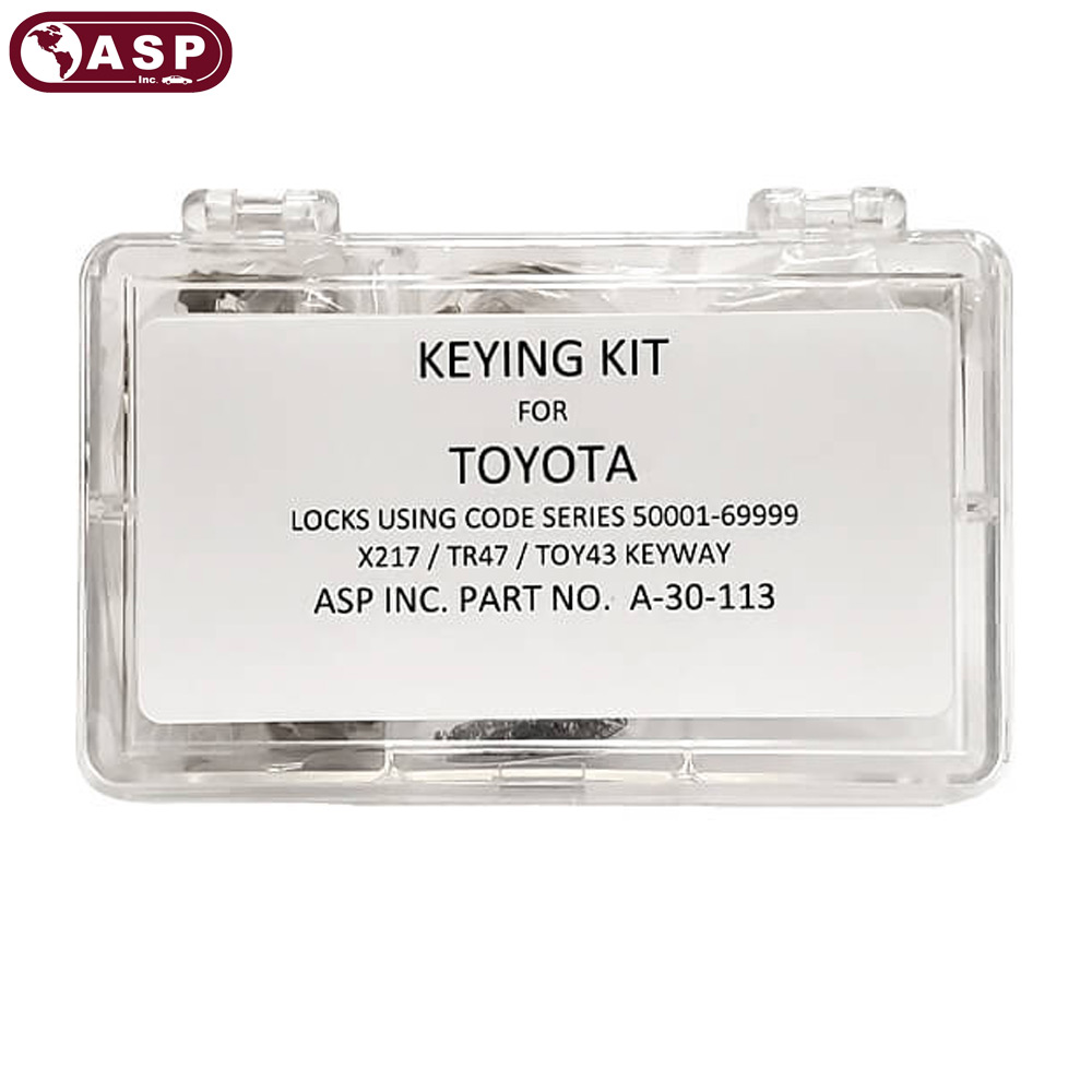 ASP A-30-113 Toyota TR47 X217 Keying Kit