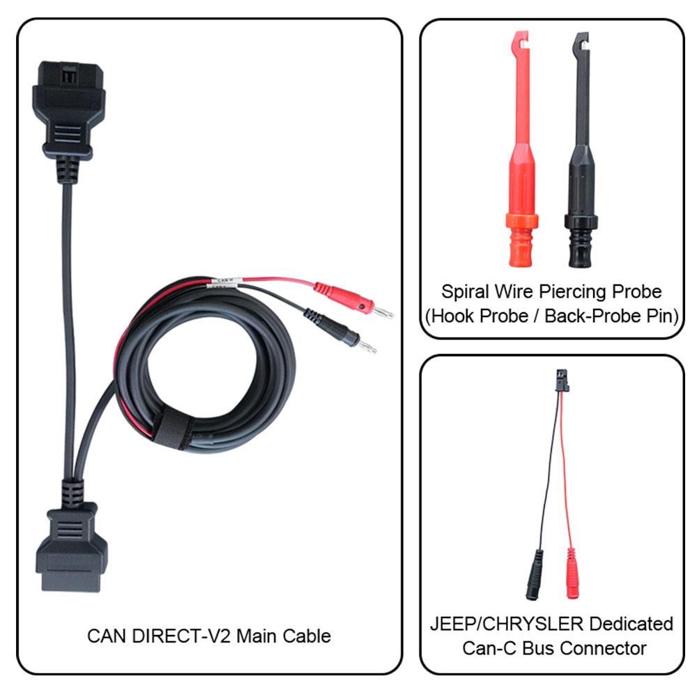 セキュリティ・セーフティ KOBAYASHI OBDSTAR CAN DIRECT-V2 Gateway Bypass Cable | CAN Bus Access Tool
