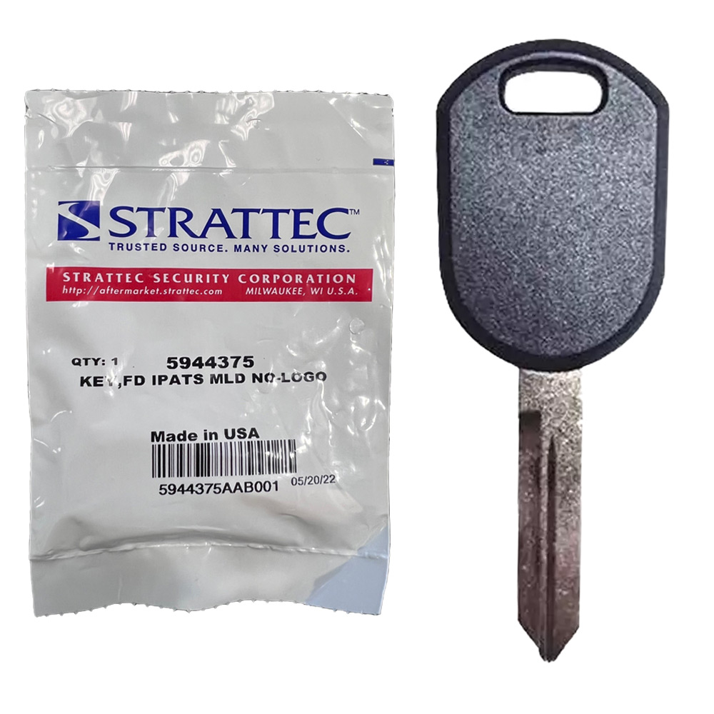 Strattec 5944375 Transponder Key for Ford Chip 4D63 With No Logo 
