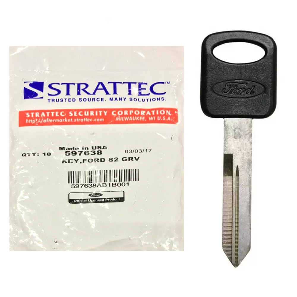 Strattec 597638 Ford H75-P Non-Transponder Plastic Head Key