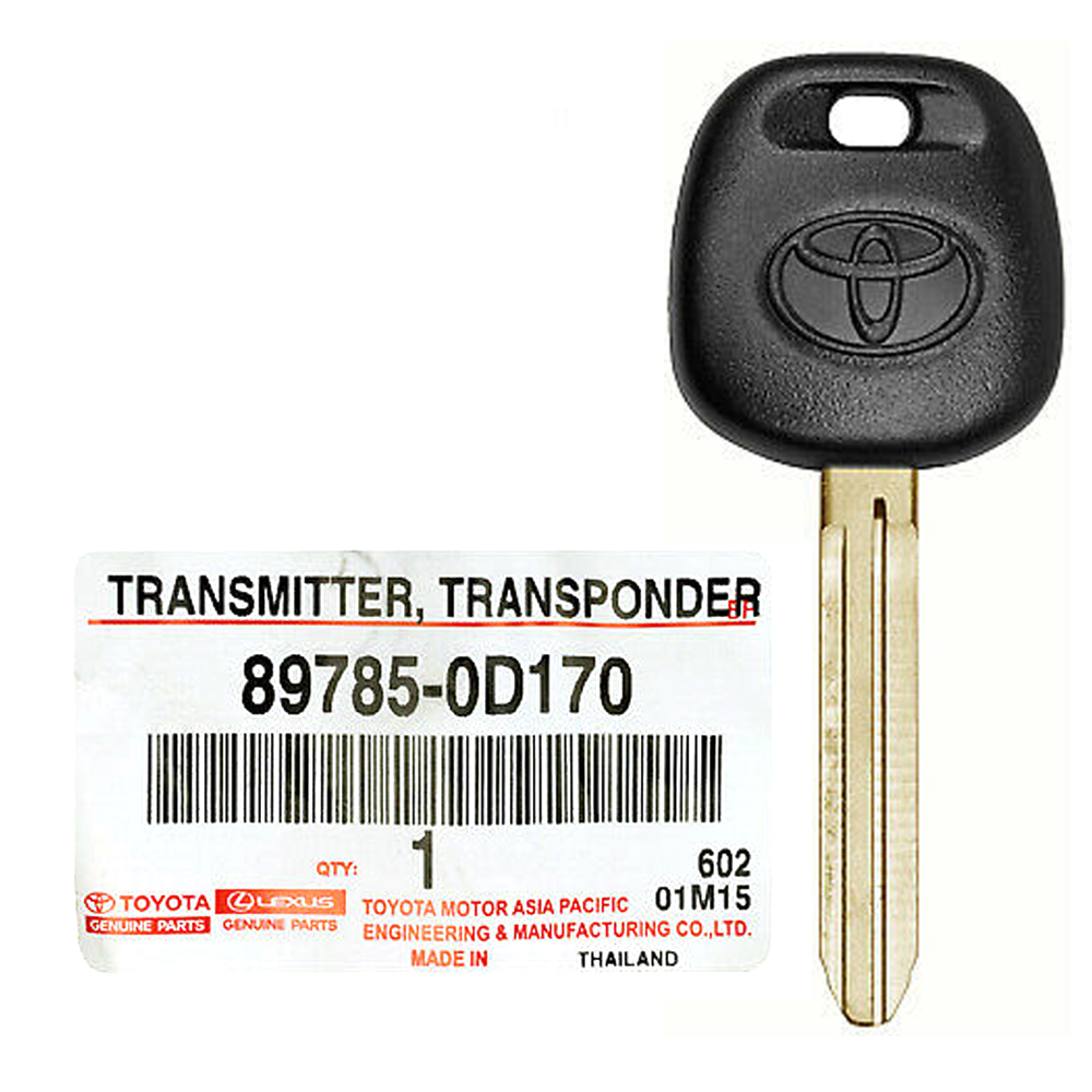 2 2New OEM Toyota Transponder 128 BIT H Chip Key 89785-0D170  89785-0D140 